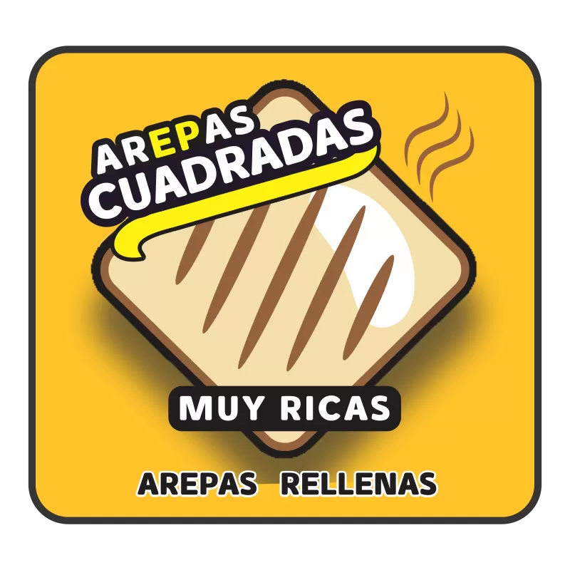 Logo de Arepas Cuadradas Muy Ricas